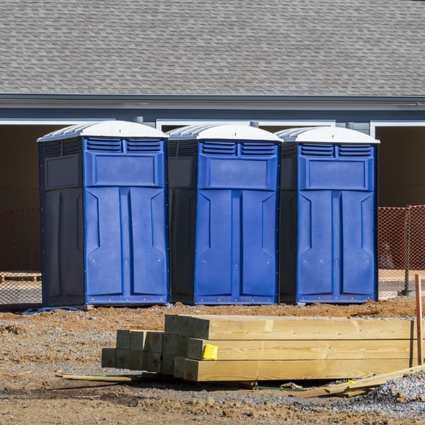 is there a specific order in which to place multiple porta potties in Danube